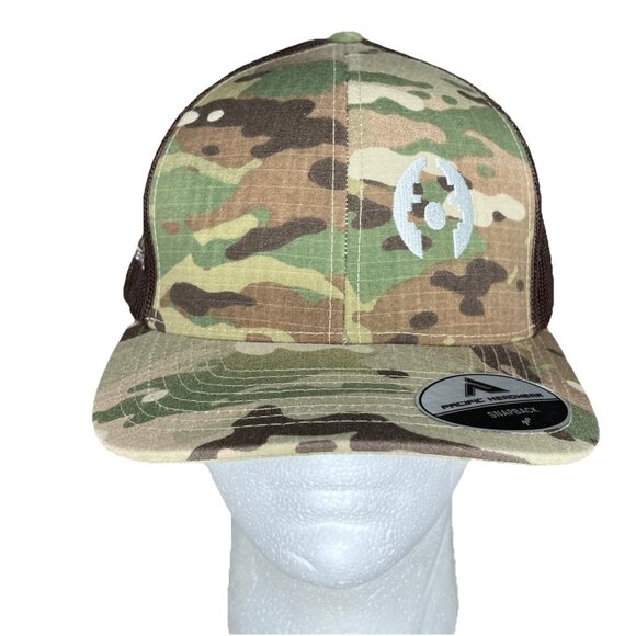 Fortline Waterworks Trucker Hat Camo Cap Pacific Snapback - Picture 1 of 12